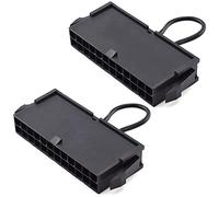 HAAMNING7 24 broches ATX Power Jumper Bridge Tool PSU Test Starter Tester Start Switch Compatible avec le connecteur 20/24 broches (lot de 2)