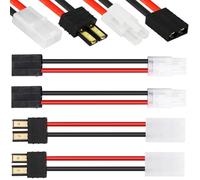 HAAMNING7 3 paires dadaptateurs connecteur mâle femelle TRX vers pour Tamiya, pour Tamiya vers pour Traxxas connecteur fil mâle femelle calibre14 5cm pour chargeur batterie RC Lipo pour voiture FPV