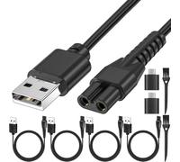 HAAMNING7 Câble de recharge USB pour tondeuse à gazon MANSCAPED, tondeuse à gazon 3.0/2.0, rasoir électrique, câble de recharge pour tondeuse à poils pubiens Manscaping (lot de 4)