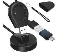 HAAMNING7 Chargeur de remplacement pour Amazfit T-REX 2/GTR 4/GTR 4 Pro/GTS 4/GTR 3/GTR 3 Pro/GTS 3, câble de station de charge USB, chargeur de montre intelligente magnétique portable