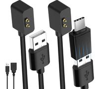 HAAMNING7 Chargeur pour Xiaomi Mi Band 7 Pro/Poco/pour Redmi Watch 2 Lite/pour Redmi Watch 3/pour Redmi Smart Band Pro, Câble de Station de Charge de Remplacement Magnétique Portable, 2 Pièces
