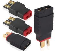 HAAMNING7 Lot 2 paires de connecteurs adaptateurs T Plug Deans vers pour Traxxas TRX femelle mâle, connecteur adaptateur TRX mâle femelle vers prise T sans fil pour chargeur de batterie RC ESC Lipo