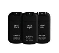 HAAN Spray hydratant pour les mains à l'aloe vera (lot de 3) - 3 unités par parfum : Wood Night - Spray de 30 ml