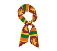 Haargummis Aus Satin,Mit Sri Lenka Flaggen Aufdruck,Vielseitig Verwendbares Schal Haarband Bandana,Seidentuch Für Frauen Und Mädchen,Geschenke Für Hochzeit,Valentinstag,Geburtstag