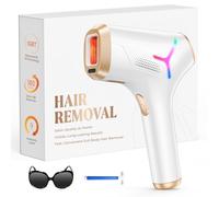 Haarlosy Épilateur Lumière Pulsée, 22J Épilateur Laser avec Grand Écran LCD, 3 Fonctions[HR/SR/HR+], 9 Niveaux D'énergie, IPL Épilation Laser Hair Removal pour Aisselles/Maillot/Crops - Blanc