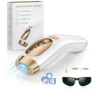 Haarlosy Épilateur Lumière Pulsée avec Refroidissement Indolore, 999,900 Flashes Epilation Laser[Définitive], 3 en 1 [HR/SC/RA] IPL Épilation Laser pour Aisselles/Maillot/Corps, OPI05