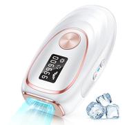 Haarlosy Épilateur Lumière Pulsée de Glace, 999,900 Flashes IPL Laser Épilateur Definitive, 2 Modes 5 Niveaux Énergie Épilation Laser pour Hommes/Femmes/Visage/Corps/Maillot/Aisselles-Blanc