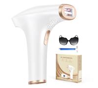 Haarlosy Épilateur Lumière Pulsée de Glace,IPL Épilateur Laser 999,900 Flashes avec 9 Niveaux et 3 Fonctions - HR/SC/RA pour Femme et Homme, Visage, Corps, Bikini, Aisselles - Blanc laiteux
