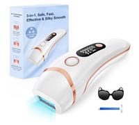 Haarlosy Épilateur Lumière Pulsée, Épilateur Laser Definitive 999,999 Flashs avec 3 en 1 [HR/SC/RA], 2 Modes 9 Niveaux Énergie IPL Épilation Laser pour Aisselles/Maillot/Crops, Salon à la Maison