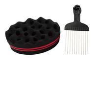 Haarschwamm - Frisör Schwammbürste Für Locken,Volumen Styling Tool Für Dreadlocks Kinder Damen Herren Familie Freunde