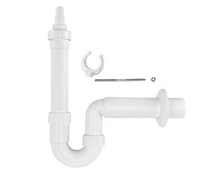 HAAS Kunststoff Waschmaschinensiphon DN 40 mm Waschmaschinensifon Ablaufgarnitur Siphon Sifon Waschmaschine Spülmaschine Geschirrspüler Ablauf Abfluss 1930