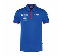 Haas Racing F1 2022 Polo ajusté pour homme, bleu, XX-Large