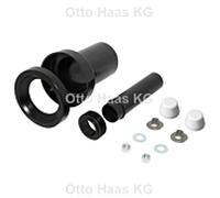 HAAS wall WC kit de raccordement 3287 WC DN90/110, joint, 180mm, noir