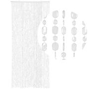 HAB & GUT -DV0221- Rideau de Porte Ovale, Transparent, 90 x 200 cm