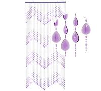 HAB & GUT -DV0333- Rideau de Porte Gouttes, Violet, 90 x 200 cm