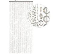 HAB & GUT -DV0355- Rideau de Porte Diamants, Transparent, 90 x 200 cm