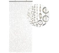 HAB & GUT -DV03552- Rideau de Porte Diamants, Transparent XL, 100 x 220 cm