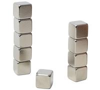 HAB & GUT -MC000-CU- 10 Aimants Ultra puissants Cube en néodyme N38, 5 x 5 x 5 mm