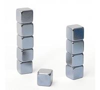 HAB & GUT -MC000-CUBL- 10 Aimants Ultra puissants Cube en néodyme N38, 5 x 5 mm, Anthracite