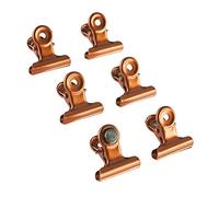 HAB & GUT - MC30202 - Pince à dessin, 6 clips magnétiques avec aimant ultra puissant en néodyme, cuivre 20 mm