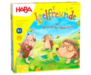 HABA 1305587001 Jeu de dés et de mémos pour Enfants à partir de 3 Ans, Jeu d'emboîtement pour 2 à 4 Joueurs, avec hérissons 3D et Feuilles à emboîter, favorise la motricité Fine et la Concentration