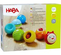 HABA 2010924001 - Blocs de Construction explorateurs Chenille - Boules en Bois Arc-en-Ciel avec Effets optiques et acoustiques - Fabriqué en Allemagne - pour Enfants à partir de 1 an - Favorise la