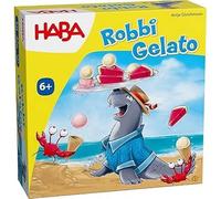 HABA - 2012195002 - Robbi Gelato, Jeu d'Adresse pour Enfants à Partir de 6 Ans, Optimal pour Les Déplacements, Favorise la Motricité Fine et la Concentration