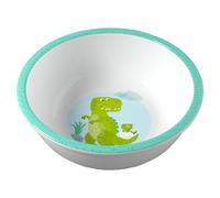 HABA 2012440005 Bol pour enfant en mélamine pratique, antidérapant, passe au lave-vaisselle, pour les fans de dinosaures à partir de 12 mois