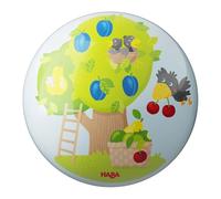 HABA 2012752001 Balle de Jeu pour Enfant à partir de 2 Ans avec Fruits colorés 14 cm avec Valve pour l'intérieur et l'extérieur