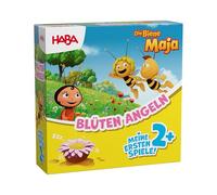 HABA 2014495001 Pêche Maya l'abeille en Fleurs - Premier Jeu de pêche pour Les Tout-Petits à partir de 2 Ans - Jeu de motricité avec Canne magnétique et Fleurs en Bois - Similaire à la pêche des
