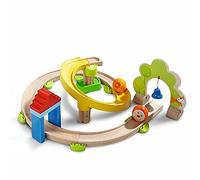 HABA 300439 - Toboggan à Billes Kullerbü Serpentin - Jeu de 26 pièces en Bois et Plastique avec 2 Boules, Courbes folles et Clochette pour Les 2-8 Ans
