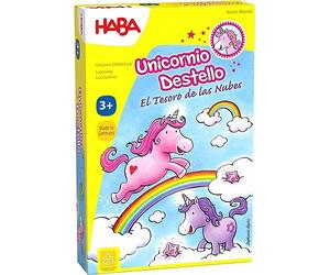 HABA 301771 - Licorne Flash Le Trésor des Nuages Jeu de Table d'accumulation pour Enfant Plus de 3 Ans