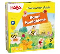 HABA 301838 - Meine Ersten Spiele Hanni Honigbiene, Kooperatives Farbwürfelspiel für 1-4 Spieler AB 2 Jahren, zum Farbenlernen
