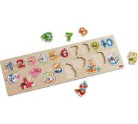 HABA 301961 - Puzzle en Bois avec Motifs Animaux colorés - Puzzle avec 20 pièces - Jouet en Bois à partir de 2 Ans