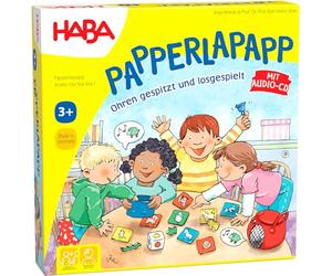 HABA 302372 - Papperlapapp, Lernspielsammlung mit 6 Spielen für Kinder AB 3 Jahren, Lernspiele Zur Förderung Der Sprachentwicklung, Beliebter Klassiker