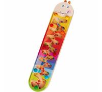 HABA 302593 - Bâton de Pluie Ver Multicolore - Labyrinthe de musique arc-en-ciel en bois pour les enfants de 2 ans et plus