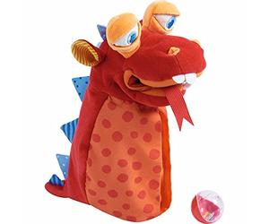 HABA 302926 Jouet en Peluche (Dragon en Peluche, Multicolore, Polyester, 1,5 an(s), 200 mm