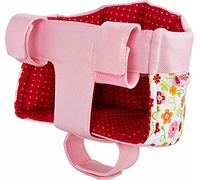 HABA 304109 - Siège vélo pour poupée Pré Fleuri - avec Fermeture Velcro pour vélo et Luge ; Accessoires de poupée pour Toutes Les poupées Jouets à partir de 18 Mois