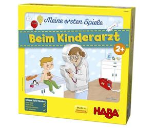 HABA 304648 - Mes Premiers Jeux - chez Le pédiatre, Jeu d'apprentissage et de mémoire pour 1 à 4 Joueurs à partir de 2 Ans, prépare de manière ludique la Visite chez Le médecin