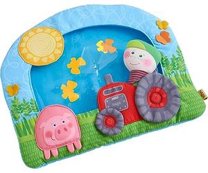 HABA 305222 - Tapis de Jeu d'eau pour la Ferme avec éléments de Jeu Polyvalents pour favoriser la Perception et la motricité, Jouet pour bébé à partir de 6 Mois