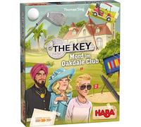 HABA 305610 - The Key - dans Le Club Oakdale - Jeu de Crime détectif pour 1 à 4 Joueurs à partir de 8 Ans - Jeu Familial avec matériel de Jeu Complet et contrôle des Solutions