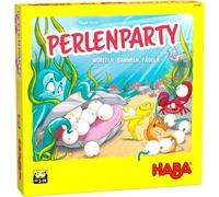 HABA 305867 Pearl Party- A pearly collecting and threading game for 2 to 4 playe