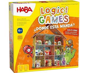 HABA 306811 - Logic! Games - Où est Wanda ?, Jeu pour Enfant en Solitaire de logique, Correction Automatique. Plus de 4 Ans