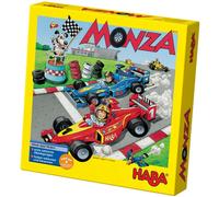 Haba 4416 - Monza, jeu de dés et jeu de société, avec course de voiture turbulente pour 2-6 enfants à partir de 5 ans, pour apprendre les couleurs