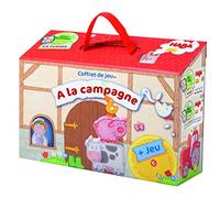 HABA 5891 - Coffret de Jeu A La Campagne - Grand jeu portable à emporter avec 22 pièces en bois (Fabriqué en Allemagne)