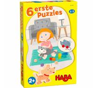 HABA 6 erste Puzzle - Haustiere, Kinderpuzzle, Kinder Puzzle, ab 2 Jahren, 1307180001