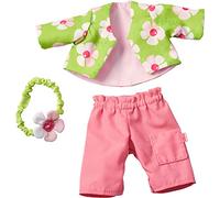 HABA- Accessoires pour Poupées - Ensemble Vêtement Poupée - Magie des Fleurs - Lavable - De Qualité - 305978