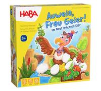 HABA Auweia, Madame Vautour! - Jeu d'adresse pour Enfants - Nid de Construction passionnante en Bois de qualité supérieure - A partir de 3 Ans - 2011720001