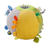 HABA Balle d'exploration Tout sous contrôle - Merveilleusement Douce avec hochet et Ouverture Tactile - Balle bébé à partir de 6 Mois pour Jouer, découvrir et saisir - 1306797001