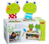 HABA Banc à marteler Le Concert des Grenouilles Jouet musical Multicolore